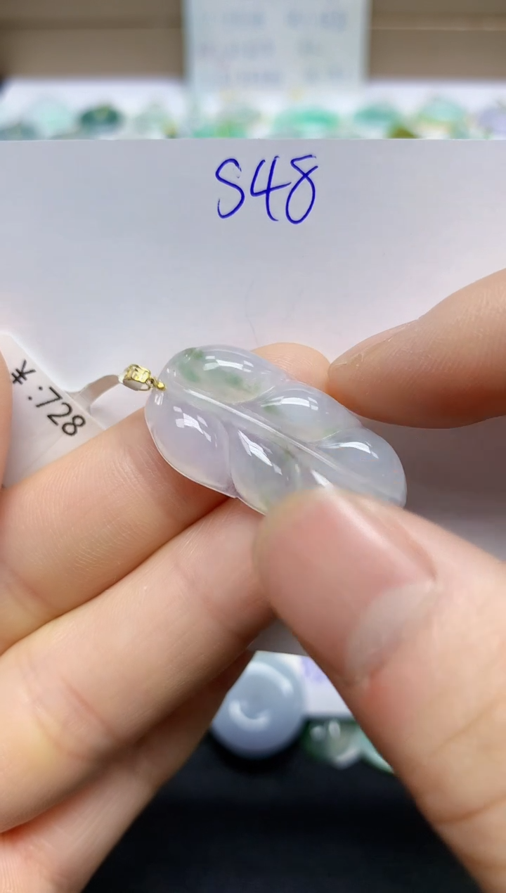 颈饰未镶嵌翡翠天然缅甸翡翠A货翡翠百元以上9元证书费自理