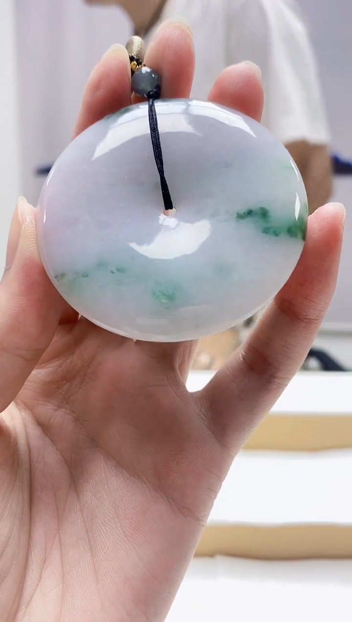 定制翡翠未镶嵌5028zm-毛货挂件扣子90