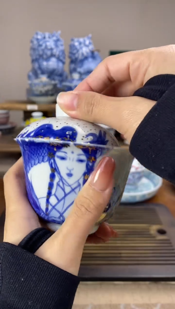 【闪购商品】小龙女 二才盖碗 陶瓷