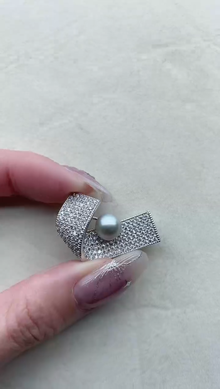 【闪购商品】海水珍珠胸针未镶嵌10