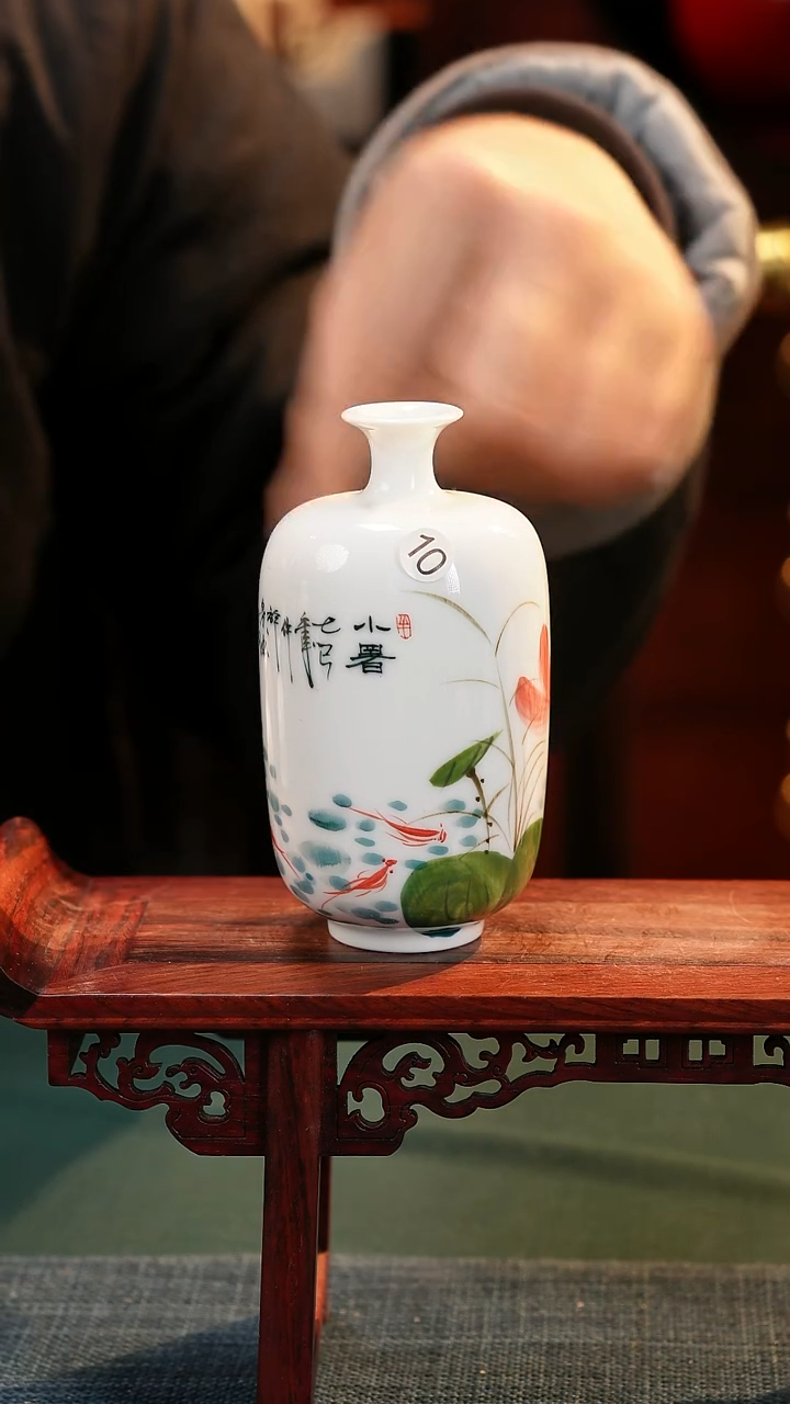 【闪购商品】摆件釉下五彩纯手工手绘原创瓷器