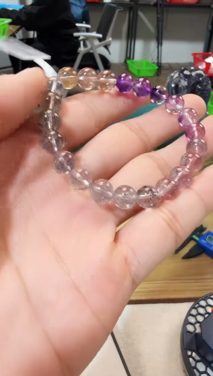 未镶嵌手链水晶晶0528 约8mm