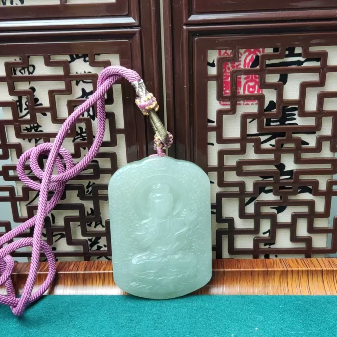 和田玉大势至菩萨吊坠（马）0200