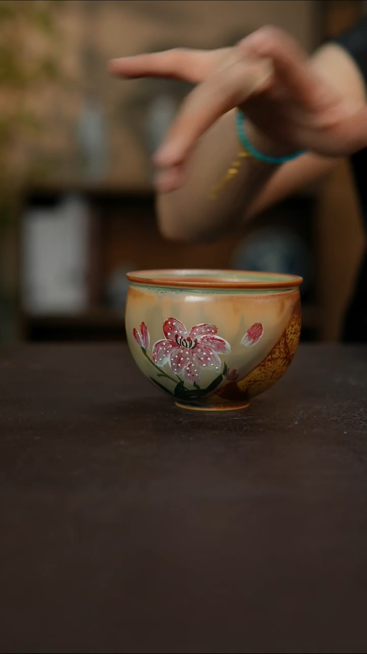 杯景德镇陶瓷杯碗柴烧多人瑕疵