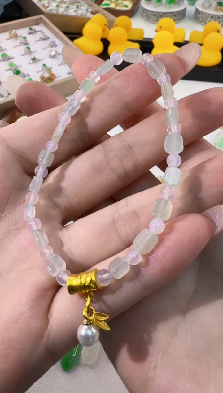 未镶嵌手串翡翠缅甸A货翡翠