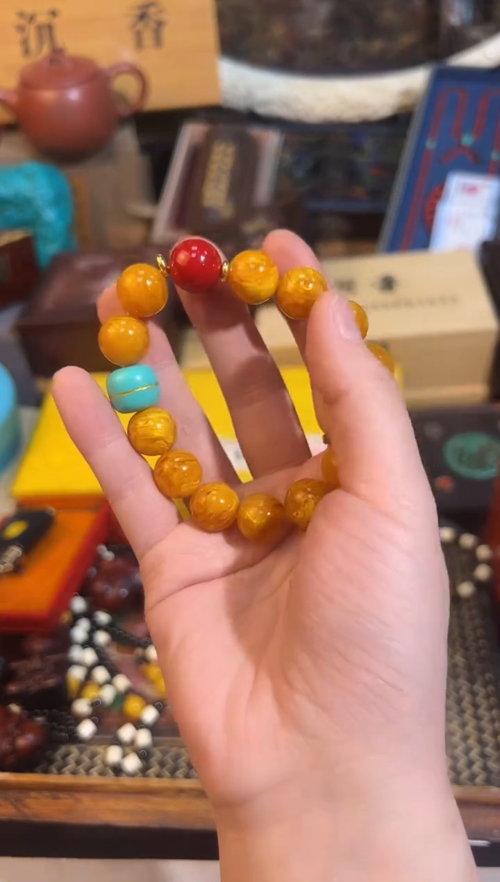 【闪购商品】蜜蜡手链未镶嵌47业业业业业业业业