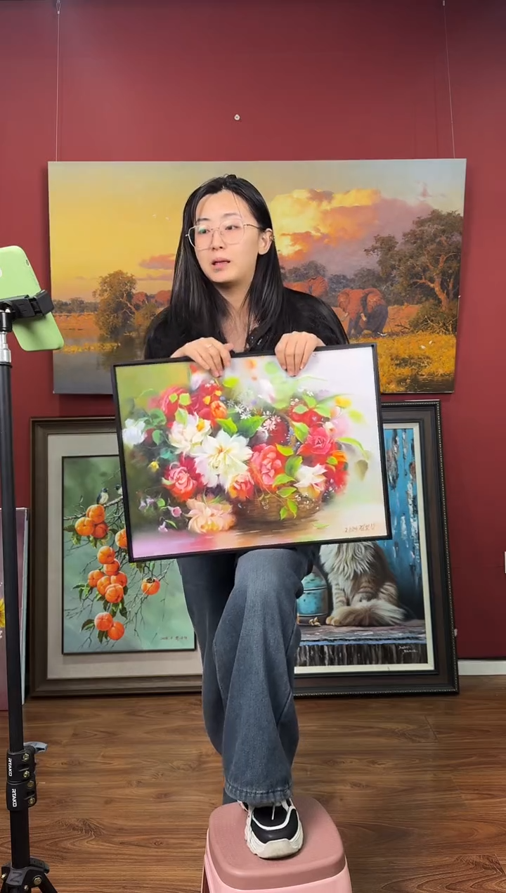 油画【27号】约53*35cm丨朝鲜原创纯手绘孤品油画丨顺丰包邮