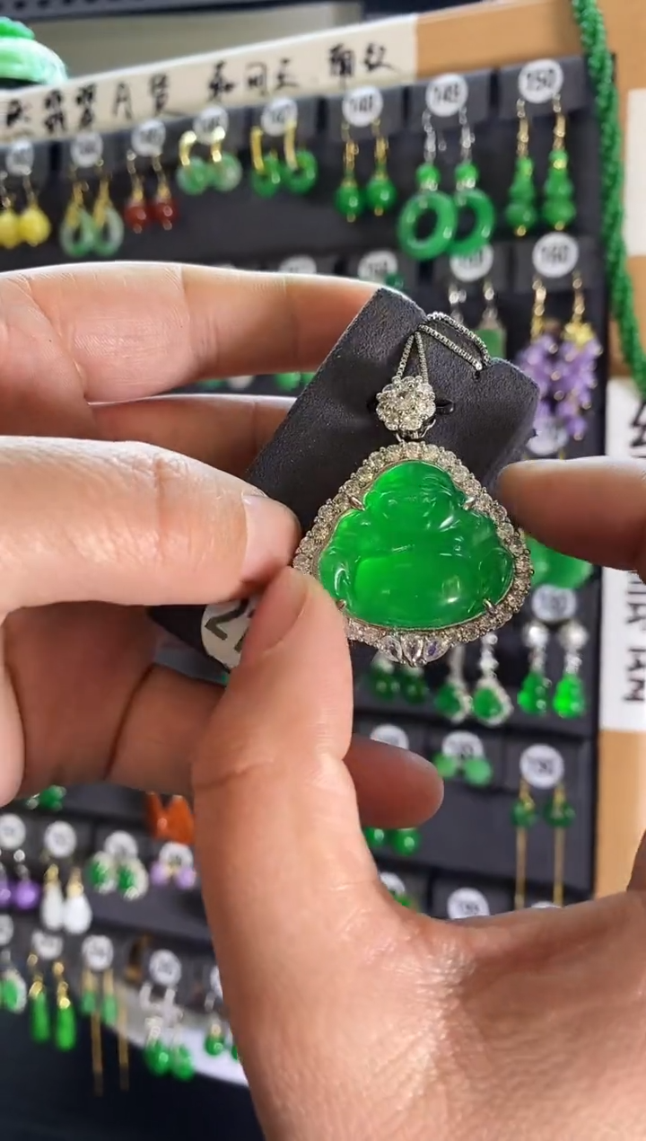 【闪购商品】翡翠耳饰银S925镶嵌219....