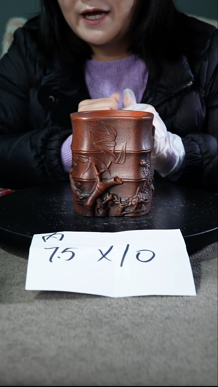 宜兴紫砂花盆小盆