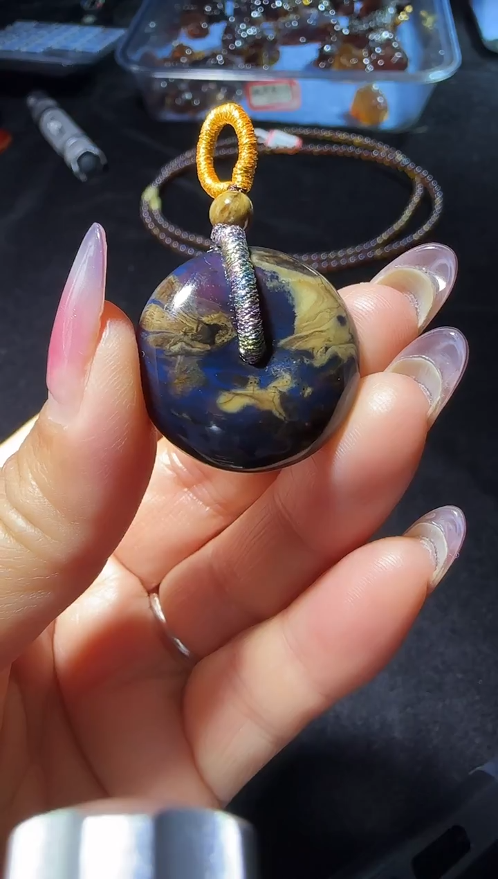 琥珀颈饰未镶嵌#75缅甸琥珀吊坠