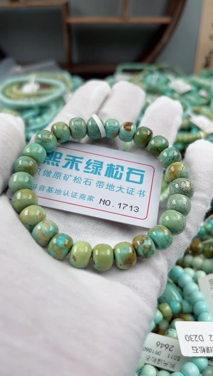 未镶嵌绿松石松石1713