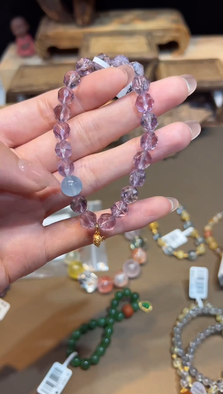 水晶手链未镶嵌手饰@@