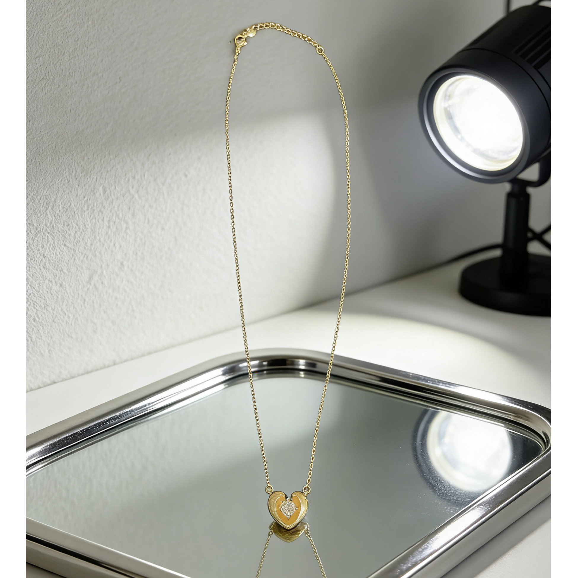 【越美丽】-爱心-V金意大利拉丝精工质感高级极简xmx3209