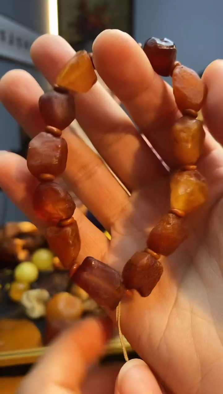 手链琥珀未镶嵌手串