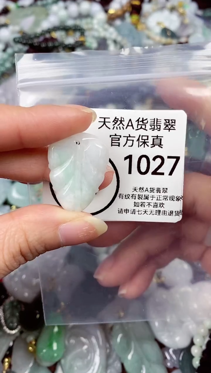 【闪购商品】翡翠颈饰未镶嵌天然A货翡翠1027