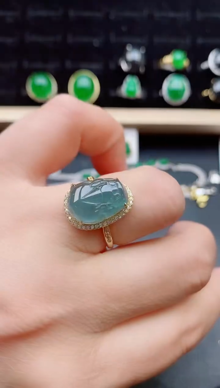 【闪购商品】翡翠戒指银S925镶嵌121212