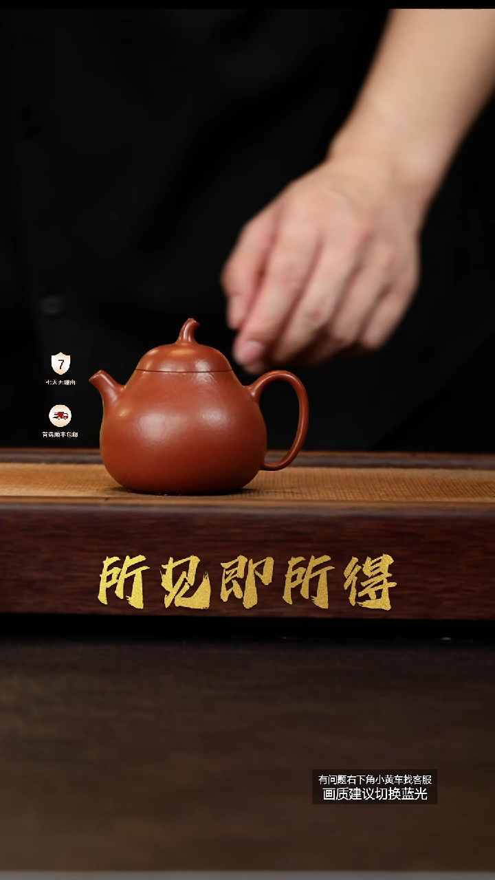 茶壶紫砂原矿小煤窑朱泥茄瓜
