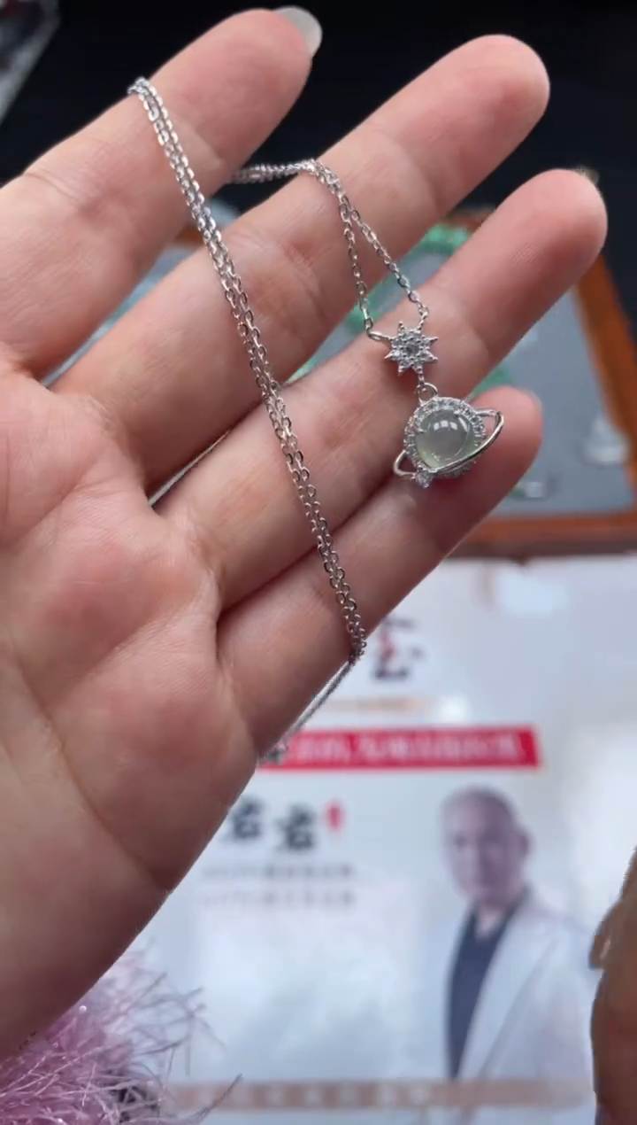 【闪购商品】定制翡翠银S925镶嵌03-08HDJT0140639