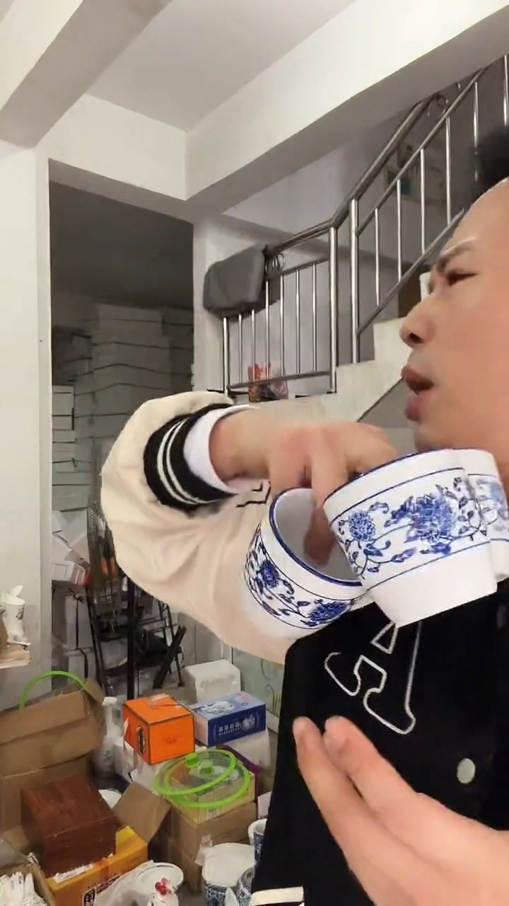 陶瓷四个杯子4个装四个杯子4个装