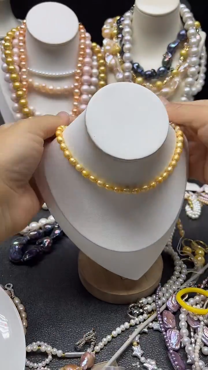 颈饰未镶嵌淡水珍珠多人