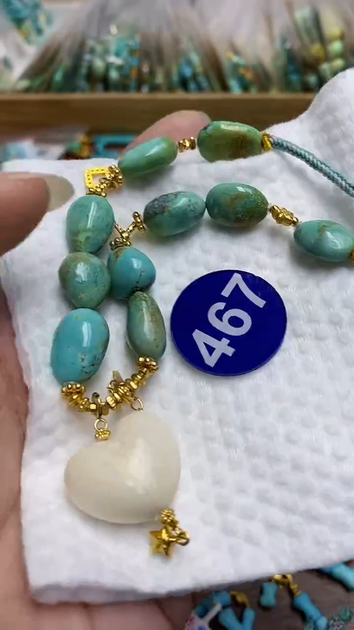 【闪购商品】绿松石项链银S925镶嵌467