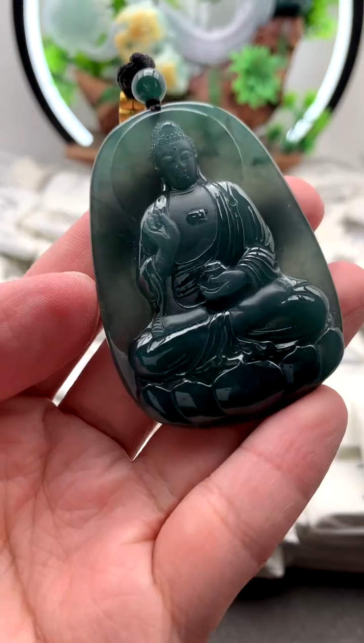 【闪购商品】翡翠颈饰未镶嵌阿弥陀佛