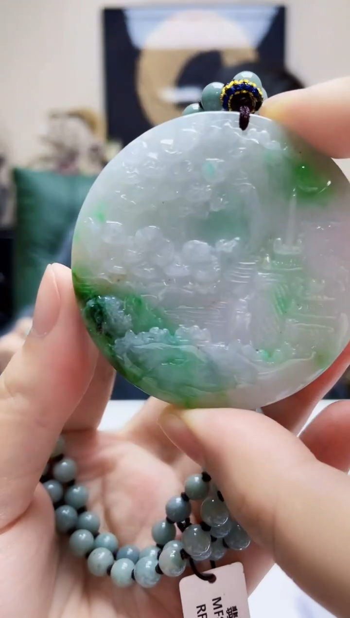 未镶嵌定制翡翠吊坠124