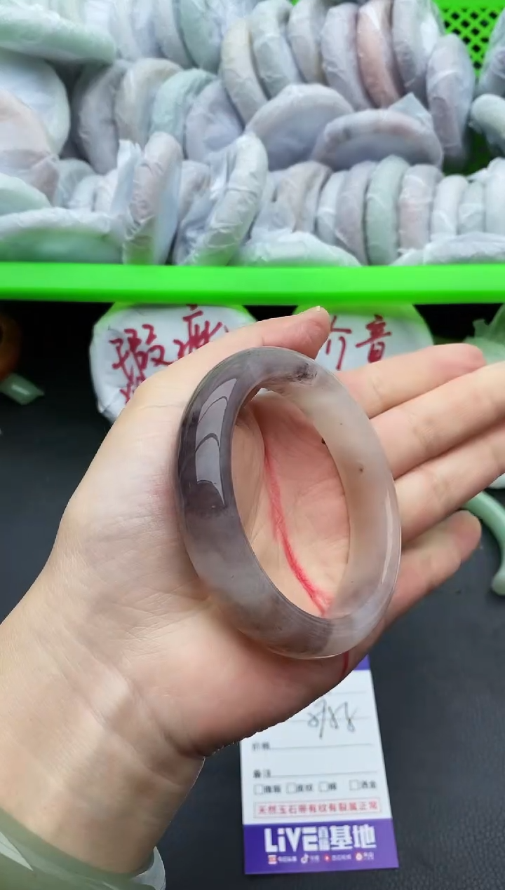 未镶嵌手镯石英质玉瑕疵91+57/58