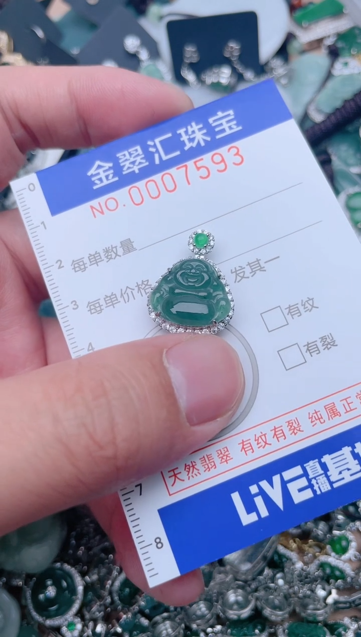 【闪购商品】翡翠颈饰未镶嵌7593....