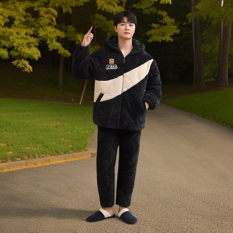 2024情侣款冬季加厚睡衣