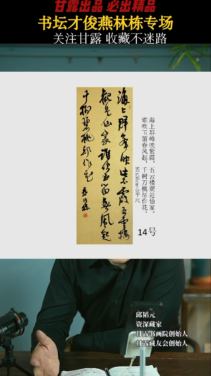 【闪购商品】书法燕林栋14号1500甘露美术馆