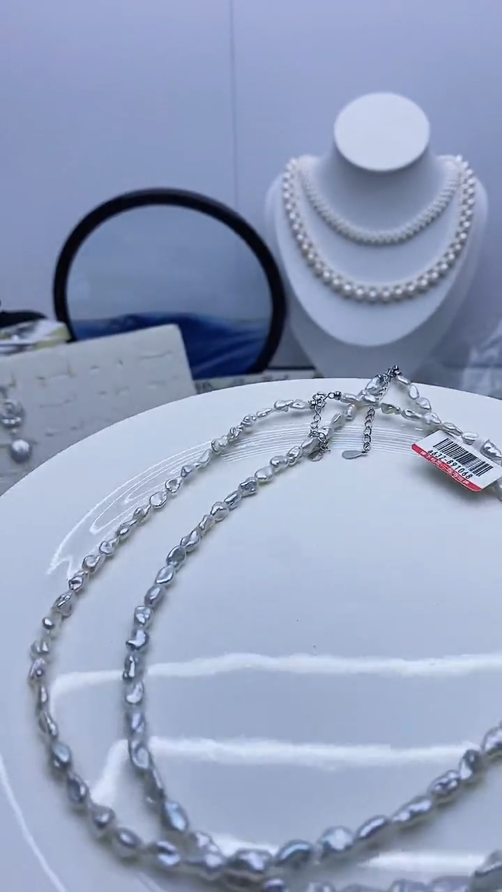 项链未镶嵌淡水珍珠项链多样性发其一