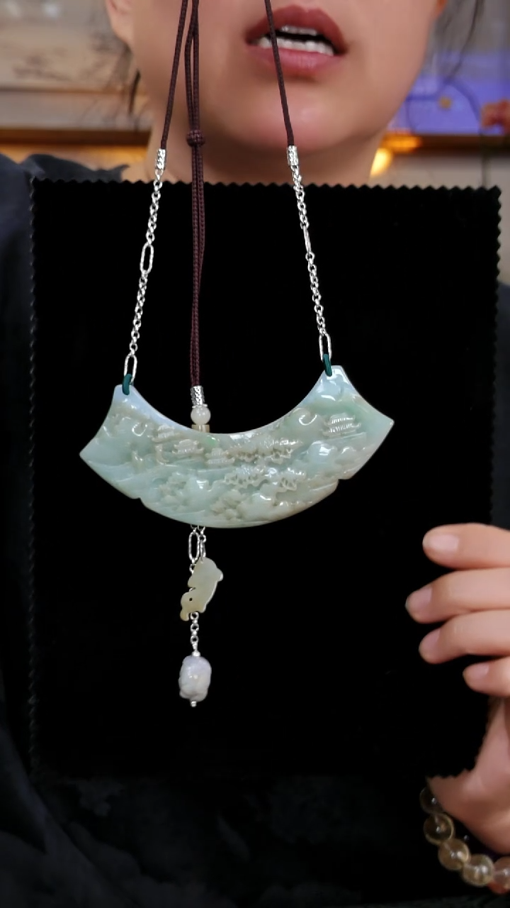 颈饰未镶嵌翡翠国风