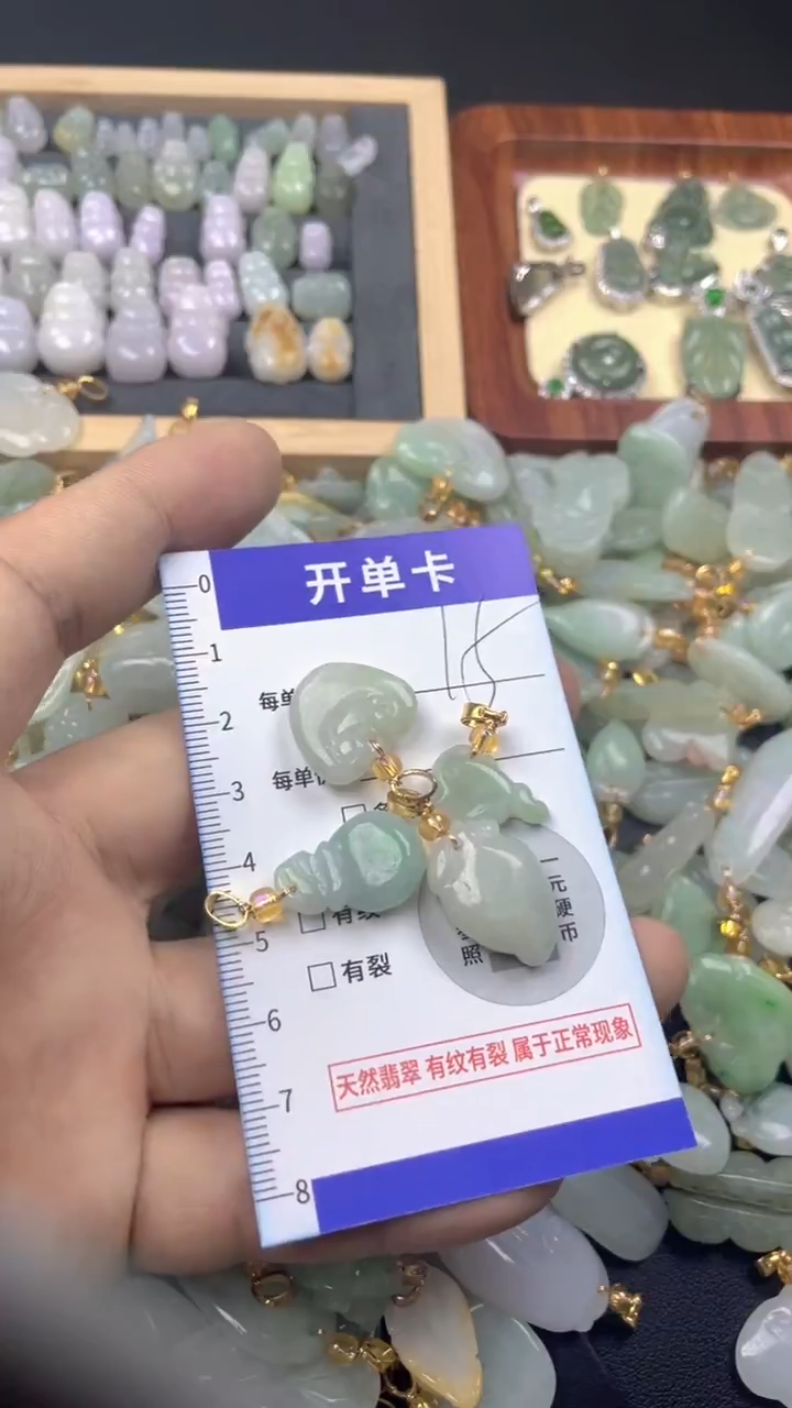 颈饰未镶嵌翡翠天然A货翡翠