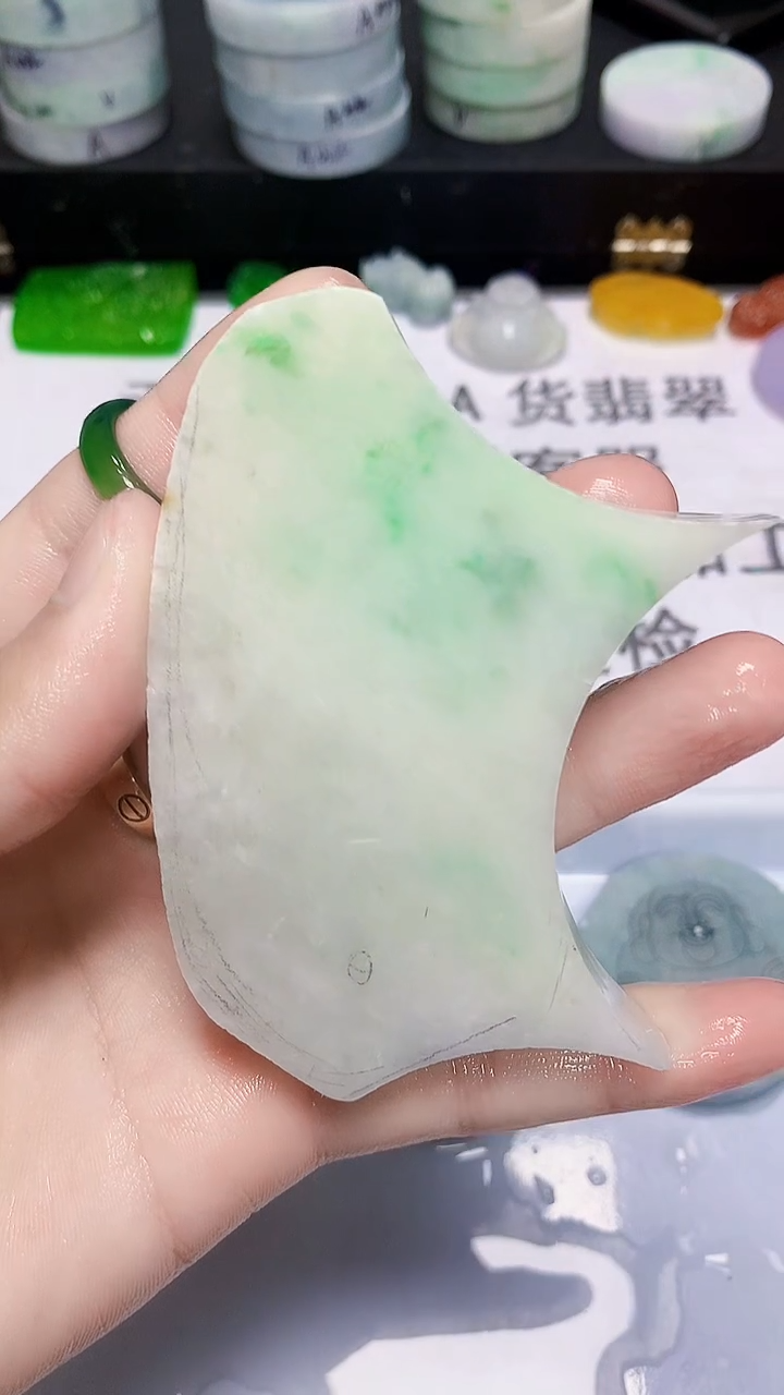 翡翠散珠缅甸天然翡翠A货729