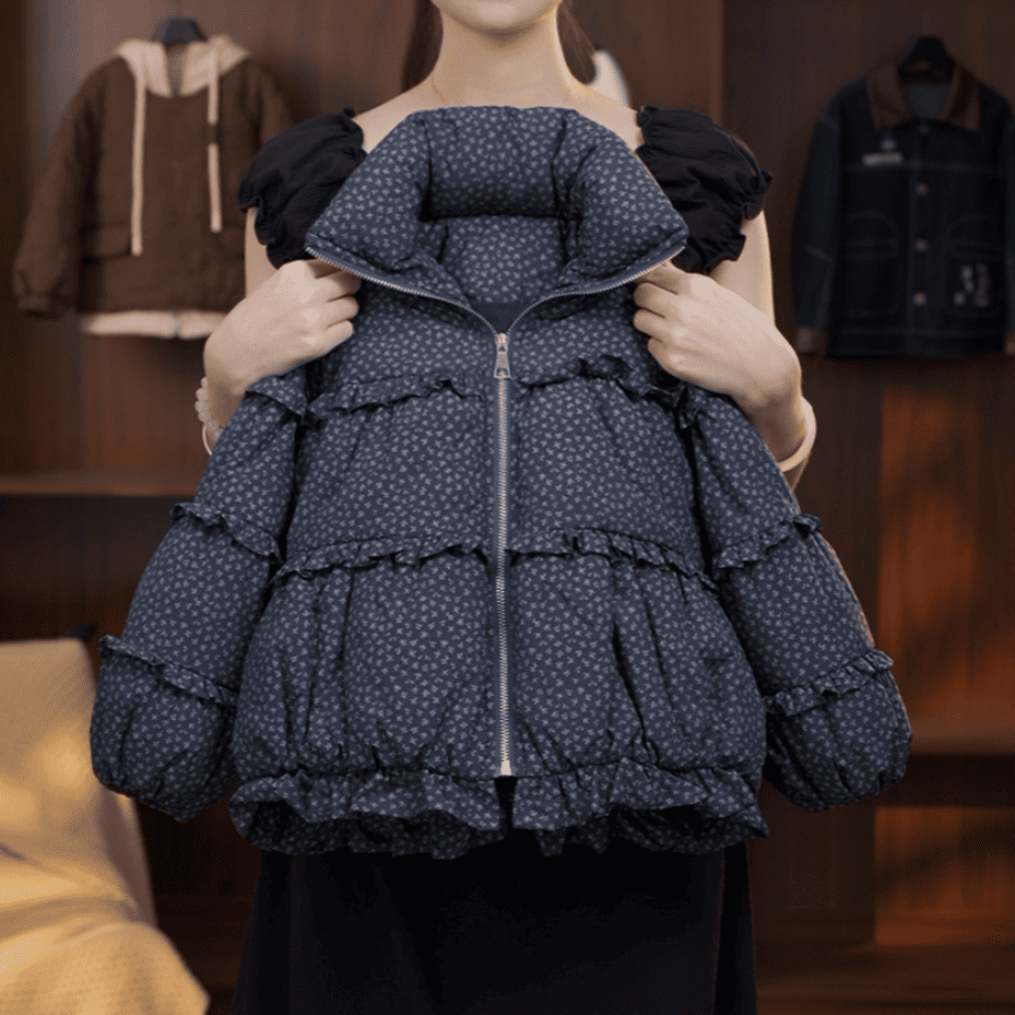 2025C亲子装棉服洋气显瘦保暖潮流宽松时尚小众百搭QZ282