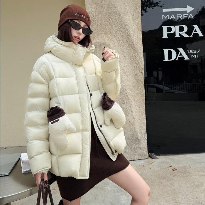 羽绒服女冬季网红款高品质轻奢洋气中长款防风保暖短款外套88190