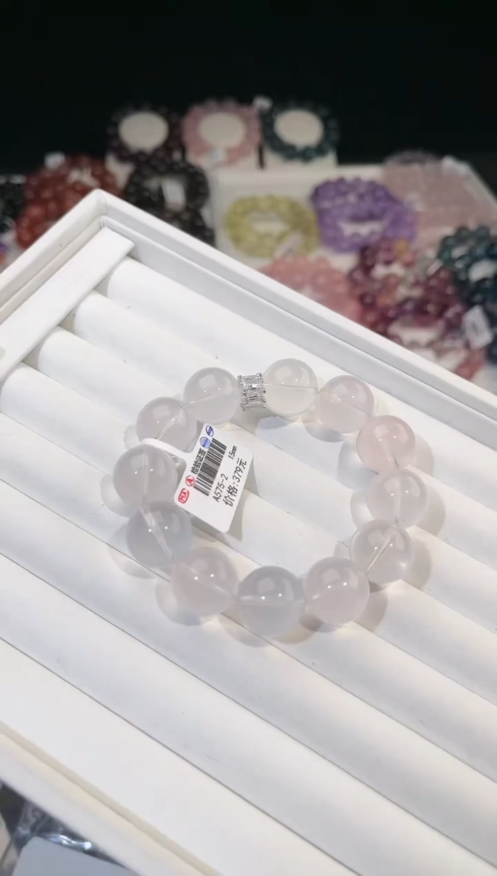 【闪购商品】水晶手链合金多样性发一DIY奶白15mm