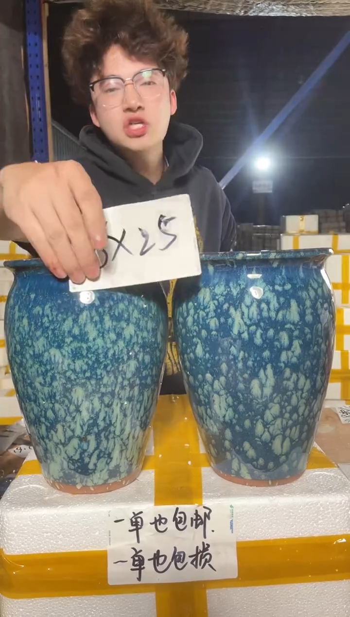 紫砂花盆宜兴紫砂粗陶花盆18-25