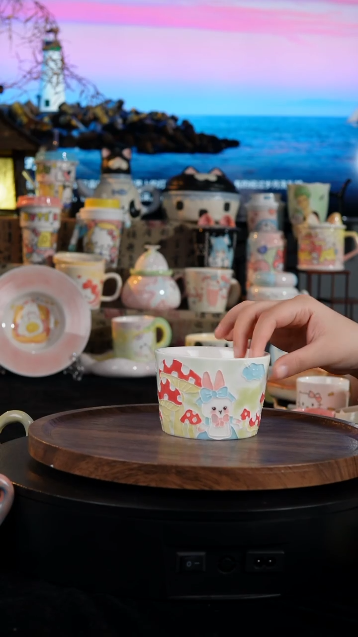 陶瓷便携款景德镇手工手绘陶瓷