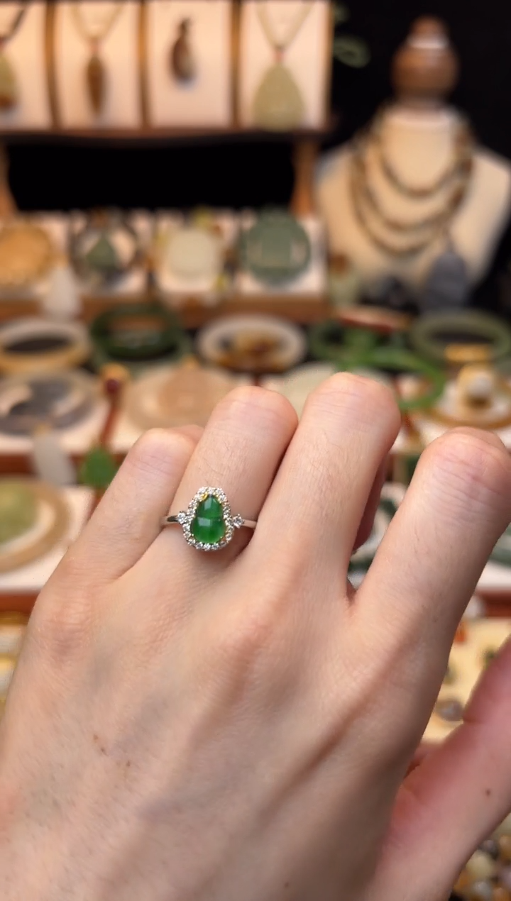 【闪购商品】翡翠戒指银S925镶嵌福利