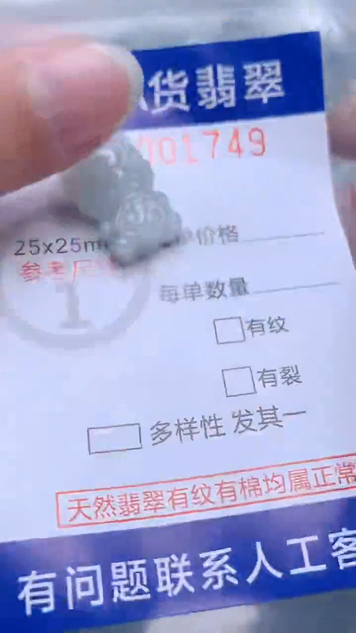 翡翠未镶嵌吊坠(不含链)1