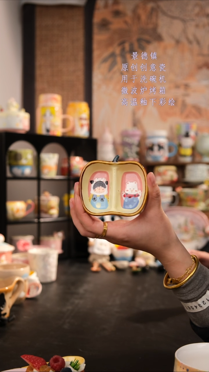 摆件陶旺的可以陶瓷手工手绘设计款