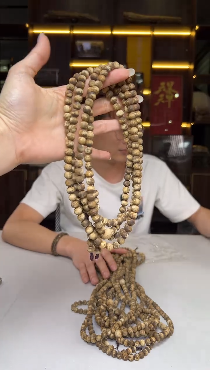 沉香沉香碎屑775号原色磨砂08圆珠多圈老料多样性发一25