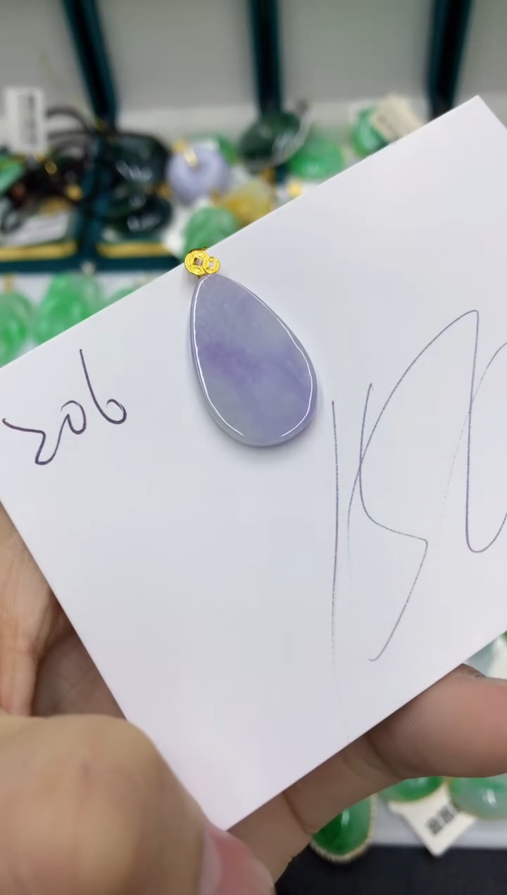 【闪购商品】翡翠18K金镶嵌颈饰111111111