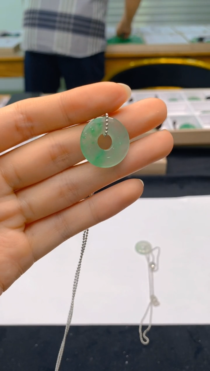 【闪购商品】石英质玉颈饰合金冰美人非洲翠091