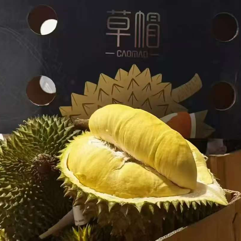  【草帽-网红大品牌】草帽金枕新鲜榴莲鲜果泰国核小斤金枕泰国 小时达1-2小时到家金枕泰国