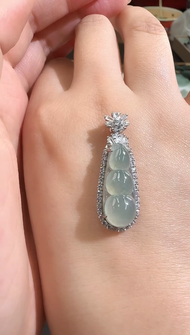 【闪购商品】翡翠颈饰银S925镶嵌025022454