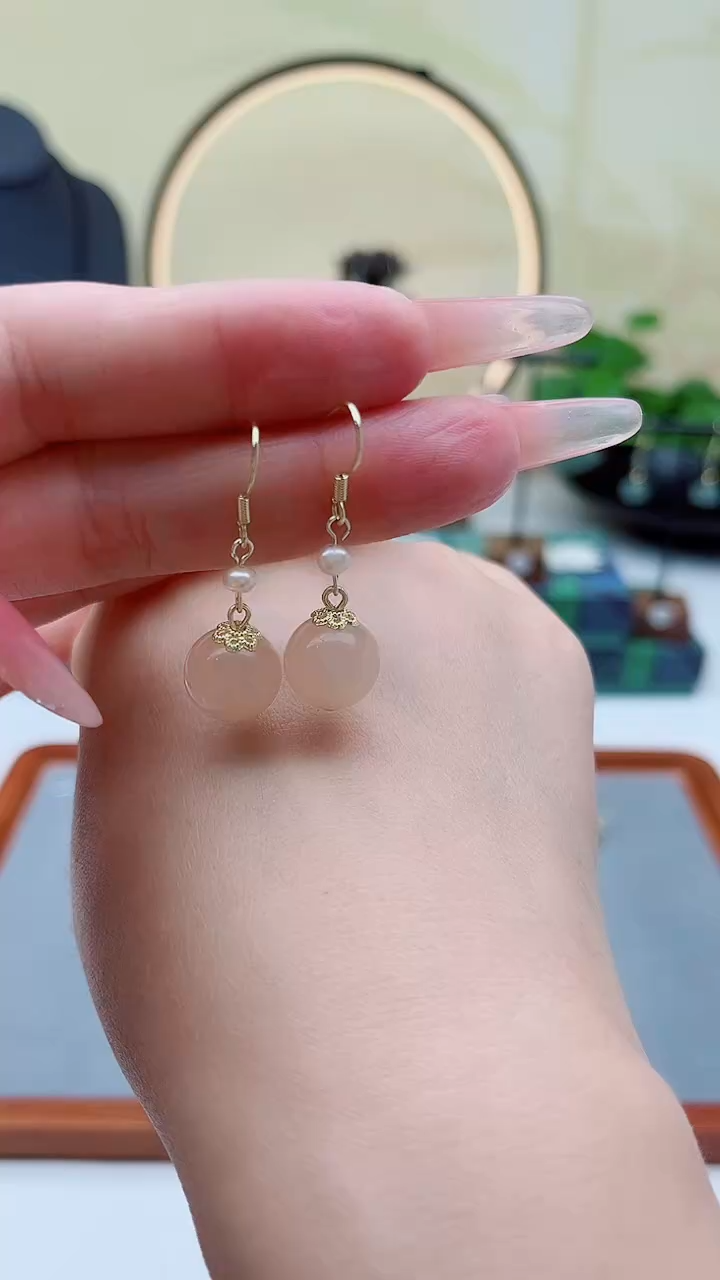 未镶嵌耳饰淡水珍珠660