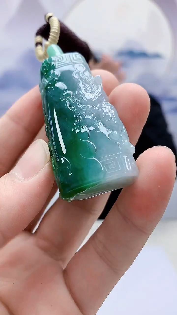 定制翡翠未镶嵌4898bb-毛货挂件93